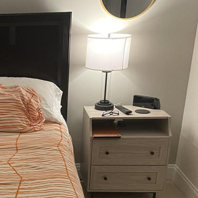 Two Drawer Night Stand with USB charging port - Starts at $17/mo -  NectarSleep