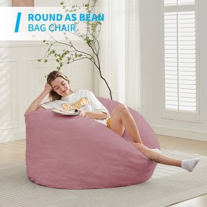 Mjkone Bean Bag Chairs for Adults, 2 in 1 Bean Bag Chairs, Convertible Bean Bag with Filler for Gaming Large Foam - 1 of 4