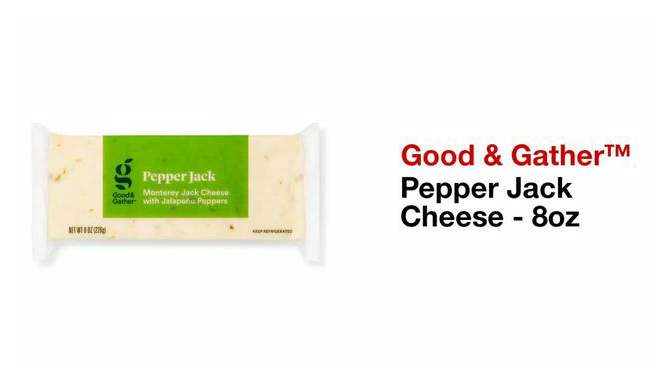 Pepper Jack Cheese - 8oz - Good & Gather&#8482;, 2 of 7, play video