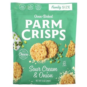 ParmCrisps Oven Baked, Sour Cream & Onion, 5 oz (142 g) - 1 of 2