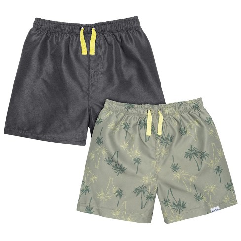 TomboyX Swim 9 Lined Board Shorts, Quick Dry Bathing Suit Bottom Trunks,  Adjustable Waistband Pockets, Plus Size Inclusive (XS-6X) Don't Be Jelly 6X