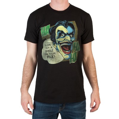 Dc Comics Joker Laughing Black T-shirt : Target