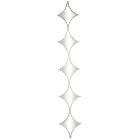 White Diamond Patterned Mirror