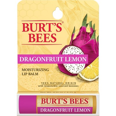 Burt's Bees Dragonfruit Lemon Lip Balm - 0.15oz