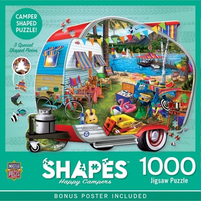 MasterPieces 1000 Piece Jigsaw Puzzle - Happy Campers - 25.6"x20.4"