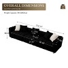 114'' Corduroy Three-Seater Sofa with Solid Wooden Frame,Comfortable and Durable for Living Rooms and Offices - The Pop Home - 2 of 4