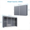 VIPEK V40C Plus Heavy Duty Clothes Rack with Cover, Extra Large Covered Wardrobe Closet Black Rack with Polyester Fabric Cover, Max Load 1300lbs - 3 of 4