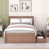 Whisen Modern Design Wooden Twin Size Platform Bed Frame with 2 Drawers/ Trundle - 2 of 4