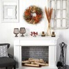 Nearly Natural 26” Fall Sorghum Harvest Autumn Artificial Wreath - 4 of 4