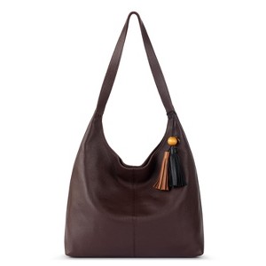 The Sak Huntley Hobo Bag in Leather, Double Strap Purse, Mahogany - 1 of 4