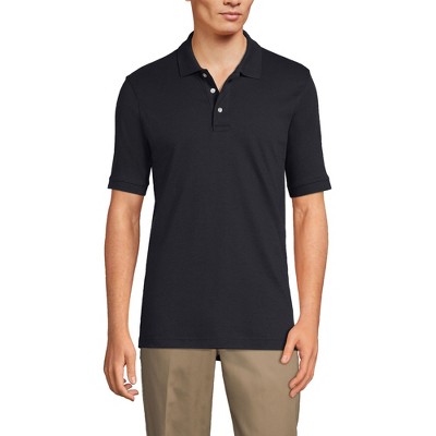Lands' End School Uniform Men's Long Sleeve Interlock Polo Shirt
