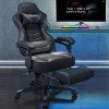 ELECWISH Gaming Chair with Footrest, Lumbar Support, Breathable Computer Chair with Pocket Spring Cushion, Chairs for Adults - 3 of 4