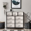 Sorbus Dresser with 9 Drawers - Furniture Storage Chest Tower Unit for Bedroom, Closet, etc - Steel Frame, Wood Top, Fabric Bins - 2 of 4