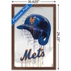 Trends International MLB New York Mets - Drip Helmet 22 Framed Wall Poster Prints - 3 of 4