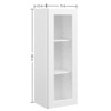 LOVMOR 15"W*12"D*42"H Plywood Kitchen Wall Cabinet without Glass in Shaker White - 2 of 4