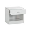 American Furniture Classics,One Drawer White Nightstand - 3 of 4