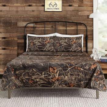 Realtree Max 4 Camo Bedding Full Sheet Set 4 Piece Polycotton Rustic Farmhouse Bedding for Lodge, Cabin & Hunting Bed Set – Camouflage Themed Bedroom