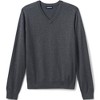 Lands' End School Uniform Men's Cotton Modal Fine Gauge V-neck Sweater - 2 of 3