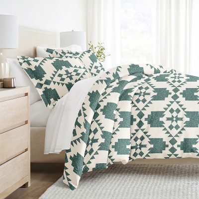 3PC Duvet Cover & Shams Set, Modern Boho Prints, Ultra Soft, Easy Care - Becky Cameron