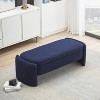 Celeste 57" Teddy Upholstered Fabric Look Storage Large Benches with Function Lift Top Storage Bench for Bedroom-Maison Boucle - 2 of 4