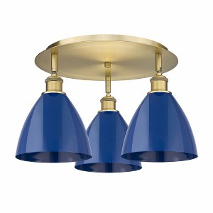 Ballston Dome - 3 Light Flush Mount In Industrial Style-10 Inches Tall and 19.25 Inches Wide - 1 of 1