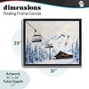 Stupell Industries Winter Ski Lift Cabin Floating Frame Canvas Art - 4 of 4