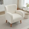 SEYNAR Modern Wing back Lounge Chair,Beige,28.8''W*30.3''D*34''H - 4 of 4