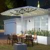 15ft Double-Sided Outdoor Umbrella with Solar Lights, UPF50+ Extra Large Aluminum Patio Umbrella with Crank - 2 of 4