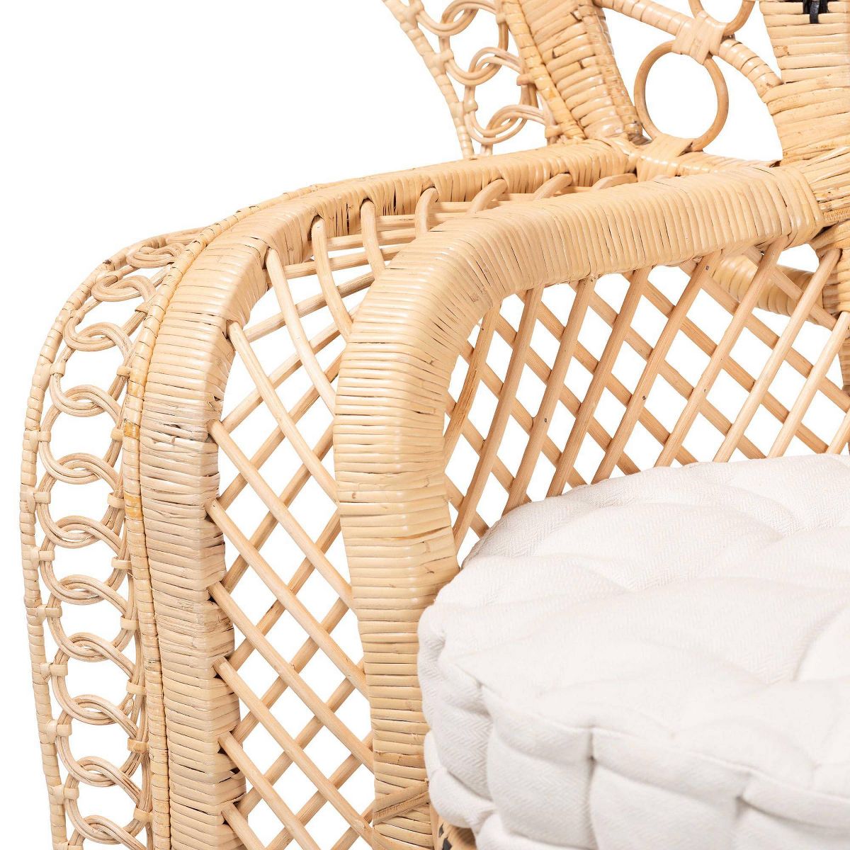 bali & pari Nafisa Natural Rattan Peacock Chair Natural Brown - thumbnail 6