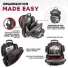 Mobile Edge Core Gaming TSA ScanFast 18.4" Backpack w/Molded Front Panel - Black with Red Trim - 4 of 4