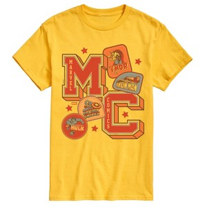 Men's - Marvel - Mc Collegiate Patches Short Sleeve Graphic T-Shirt - 1 of 4