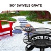 Bestier Fire Pit with Grills Grate, 47" Outdoor Firepit for Outside Wood Burning - 3 of 4