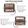 Ladies' clutch bag with anti-theft wrist strap,leather wallet,large-capacity credit card holder,handle-style carry strap - 3 of 4