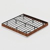 FURNIinspire Beds King Size Bed Frame Floating Bed with Wave Curve Wood Texture, Heavy Duty Metal Slats, Noise Free, Brown, 80.5"*77.17"*10.04" - 2 of 4