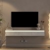 Bella Depot 64.96'' Floating TV Stand,High Gloss TV Cabinet for tv Stands for Living Room - 3 of 4