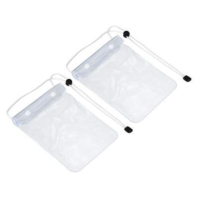 Unique Bargains Waterproof Beach Swimming Pool Phone Cover Dry Bags 2 Pcs