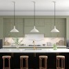 Hudson and Canal 14" Wide Pendant with Metal Shade - 3 of 4