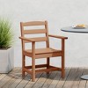 WestinTrends Ashore Outdoor HDPE Patio Classic Dining Arm Chair, White - 2 of 4