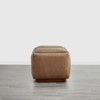 Spruce&Spring Storage Ottoman Bench Rectangle Footrest, Saddle Brown-Faux leather - 4 of 4