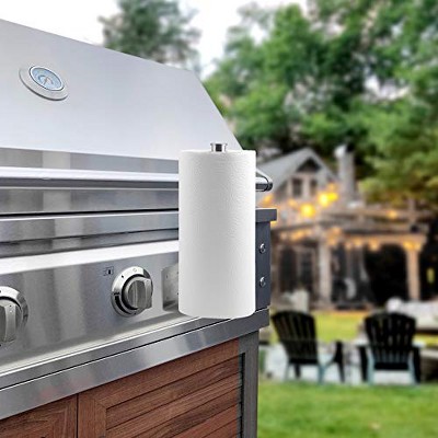 Stainless Steel Magnetic Paper Towel Holder for Indoor/Outdoor Use