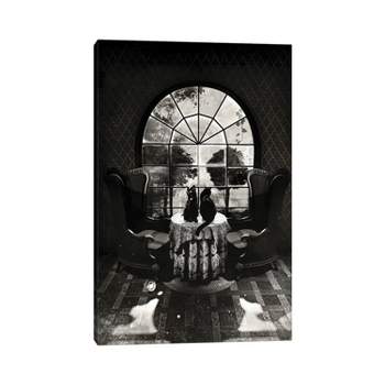 Room Skull Black/White by Ali Gulec Unframed Wall Canvas - iCanvas