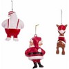 Kurt Adler Plastic Ornaments for Christmas Tree, Rudolph the Red-Nosed Reindeer Characters (Set of 3) - 2 of 3