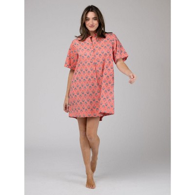 Olive Workshop Sconset Shirt Dress Pink