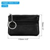 Unique Bargains PU Leather Change Purses Small Organizer Bags with Zipper and Key Ring 3 Pcs - 2 of 3