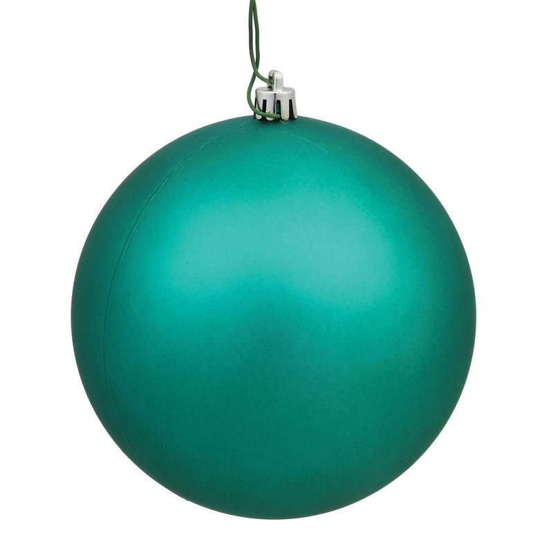 Vickerman Teal Ball Ornament, 1 of 7