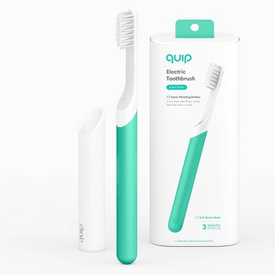 quip Plastic Electric Toothbrush Starter Kit - 2-Minute Timer + Travel Case