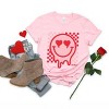 Simply Sage Market S.W.Smiley Valentine Smiley Checkered Short Sleeve Tee - 3 of 4
