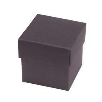 Paper Frenzy Charcoal Gray 2 Piece Party Favor Boxes with Lids 2x2x2 inches (25 pack) for Valentine's Day, Wedding Shower Birthday