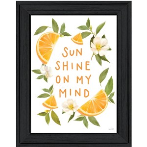 HomeRoots Sun Shine on My Mind Black Framed Print Wall Art - 1 of 3