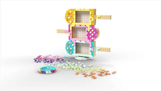 LEGO DOTS Ice Cream Picture Frames &#38; Bracelet 41956 Building Kit, 2 of 12, play video
